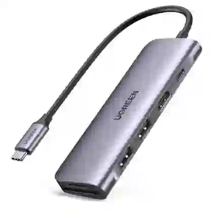 Hub chuyển đổi Ugreen 6 in 1 CM195 2