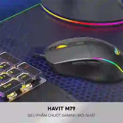 Chuột Có Dây Gaming Havit M79 RGB 3