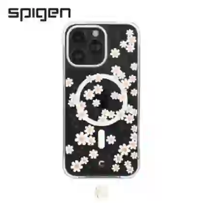 Ốp lưng iPhone 15 Pro Max Spigen Cecile White Daisy Mag 4