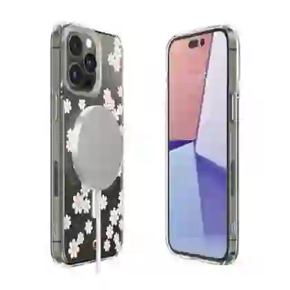 Ốp lưng iPhone 15 Pro Max Spigen Cecile White Daisy Mag 3