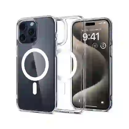 Ốp lưng iPhone 15 Pro Spigen Crystal Hybrid with Magsafe 8