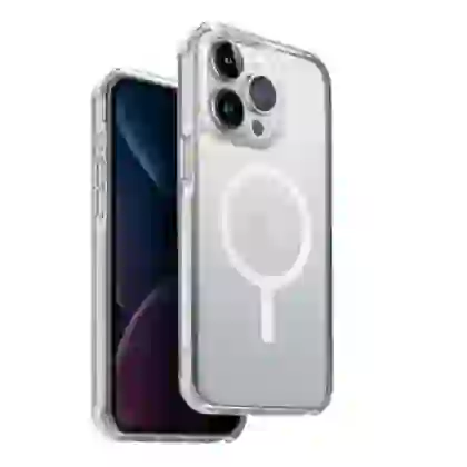 Ốp lưng iPhone 15 Pro UNIQ Hybrid Combat hỗ trợ sạc Magsafe 2