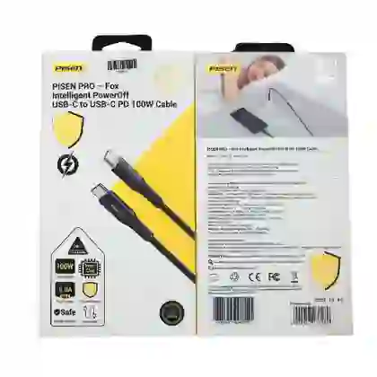 Cáp sạc nhanh tự ngắt Pisen Pro FOX INTELLIGENT C C 100W 1.2M 3