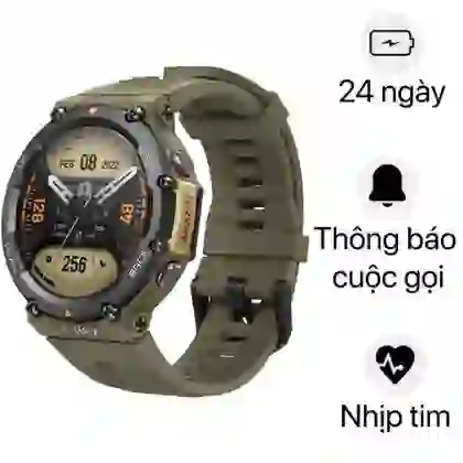 Đồng hồ thông minh Amazfit T-rex 2 - Xanh lá
