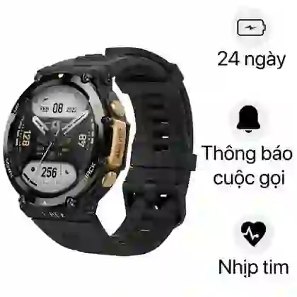 Đồng hồ thông minh Amazfit T-rex 2 - Đen ánh kim