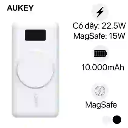 Pin sạc dự phòng kiêm sạc không dây Aukey 10000mAh 10W PB-WL02i 1