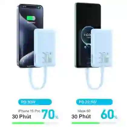 Pin dự phòng Pisen Quick Powermag 30W 10.000mah D113 ( kèm cáp Type-C ) 3
