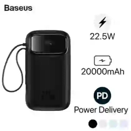 Pin sạc dự phòng Baseus Qpow2 màn hình số 20.000mAh 22.5W kèm cáp Lightning và Type-C 1