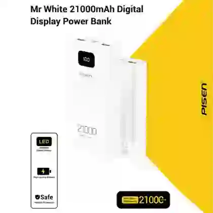 Pin dự phòng Pisen Mr White Digital 21.000 mAh 2