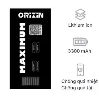 thay pin iPhone X dung lượng cực đại chính hãng Orizin 1