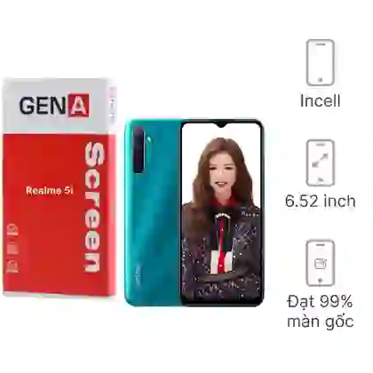 Thay màn hình Realme 5i chính hãng GENA loại Pro 1