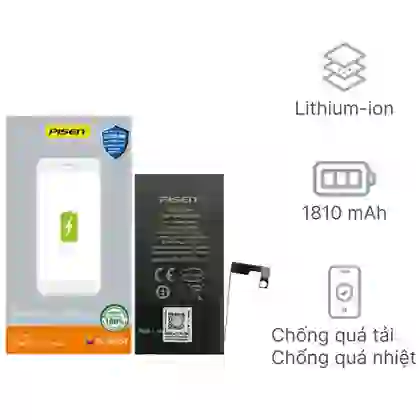 thay pin iPhone 6 chính hãng Pisen 1
