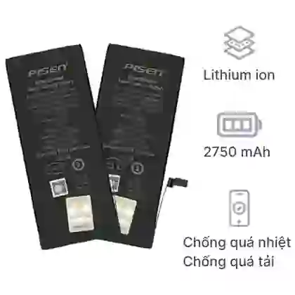 thay pin iPhone 6s Plus chính hãng Pisen 1