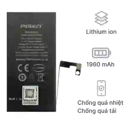 thay pin iPhone 7 chính hãng Pisen 1