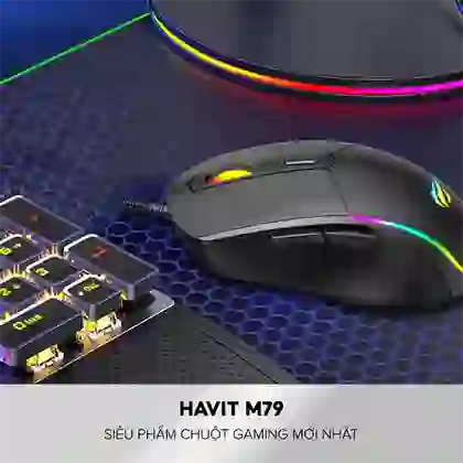 Chuột Có Dây Gaming Havit M79 RGB 6