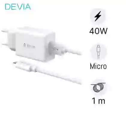 Củ Sạc Devia Kèm Cáp Micro USB V3 1
