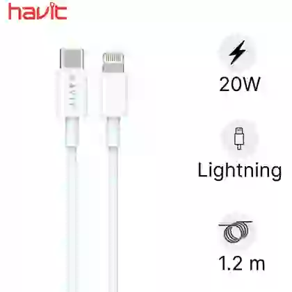 Cáp sạc Havit USB-C to Lightning 1.2M 1