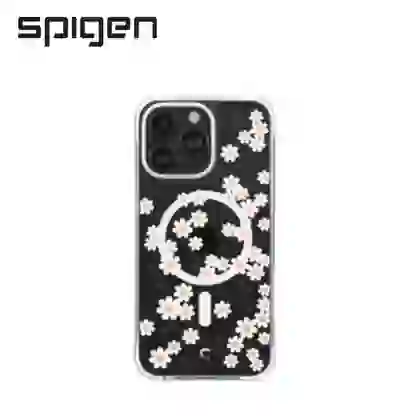 Ốp lưng iPhone 15 Pro Max Spigen Cecile White Daisy Mag 1