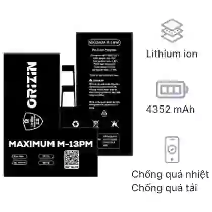 thay pin iPhone 13 Pro Max dung lượng cực đại chính hãng Orizin 1