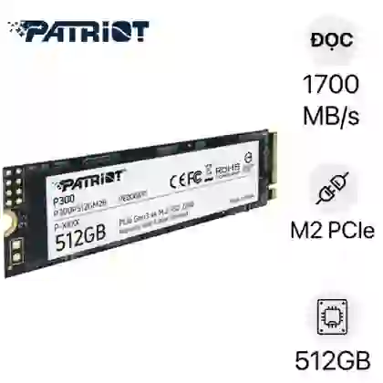 Thay Ổ Cứng Laptop SSD PATRIOT P300 M2 PCIE NVME 2280 512GB 1