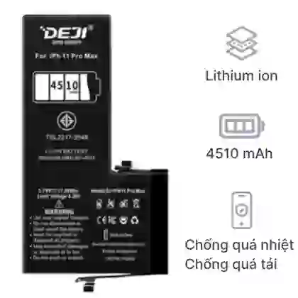 thay pin iPhone 11 Pro Max dung lượng cao chính hãng Deji 1