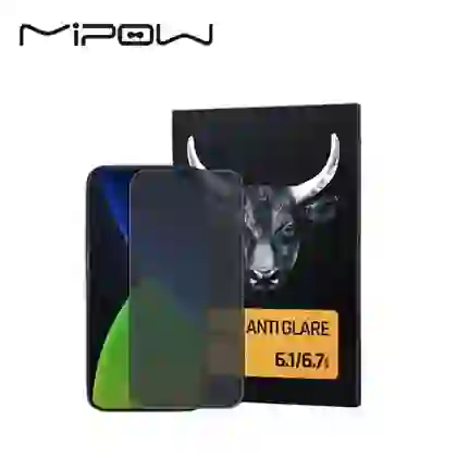Dán cường lực iPhone 14 / 13/ 13 Pro chống va đập Mipow Anti-Glare Full nhám 1