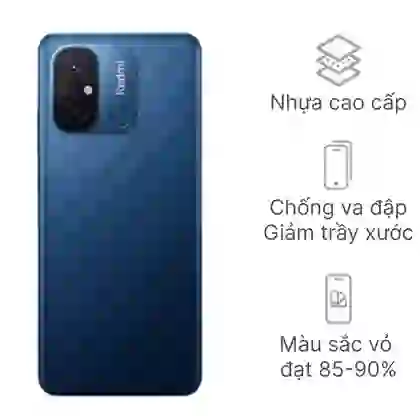 Thay vỏ Xiaomi Redmi 12C - Xanh dương 1