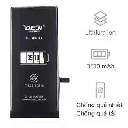 thay pin iPhone XR dung lượng cao chính hãng Deji 1