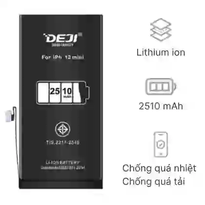 thay pin iPhone 12 Mini dung lượng cao chính hãng Deji 1