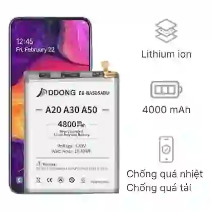 Thay pin Samsung A20 1