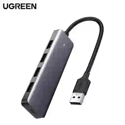 Hub chuyển đổi Ugreen 4 cổng USB 3.0 + Micro USB, vỏ mạ kim loại, siêu mỏng CM219 50985 1