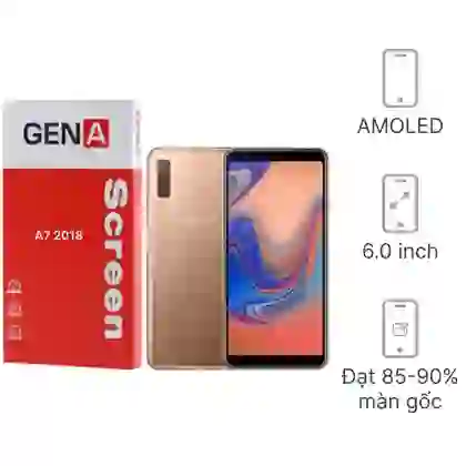 Thay màn hình Samsung Galaxy A7 2018 GENA loại A+ chính hãng Đen 1