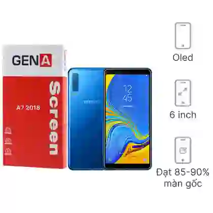 Thay màn hình Samsung Galaxy A7 2018 GENA loại A+ chính hãng Đen 1
