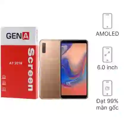Thay màn hình Samsung Galaxy A7 2018 GENA loại A+ chính hãng Đen 1