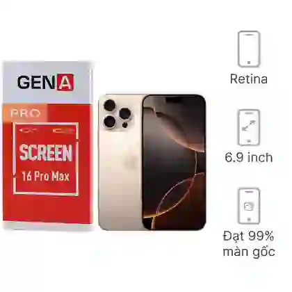 Thay màn hình iPhone 16 Pro Max chính hãng GENA loại Pro 1