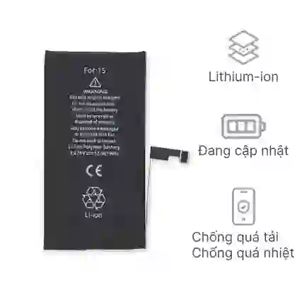 Thay pin iPhone 15 dung lượng siêu cao chính hãng GENA 1