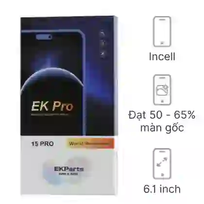 thay màn hình iphone 15 pro chính hãng ek pro 1