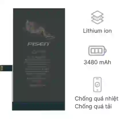Thay pin iPhone 14 Pro dung lượng siêu cao chính hãng Pisen 1
