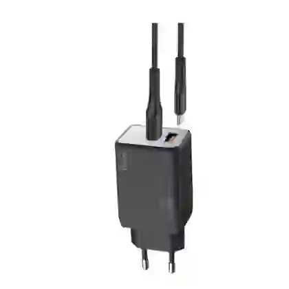 Sạc nhanh Mini Trusmi PD 45w Gan 1A1C kèm cáp Type-C to Type-C 60w (EU) CH06 1