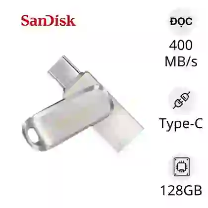 USB OTG 3.1 Sandisk Ultra Dual Drive Type-C DDC4 128GB 1