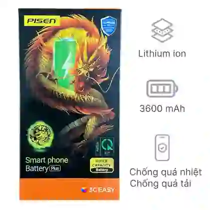 Thay pin iPhone 15 dung lượng siêu cao chính hãng Pisen 1