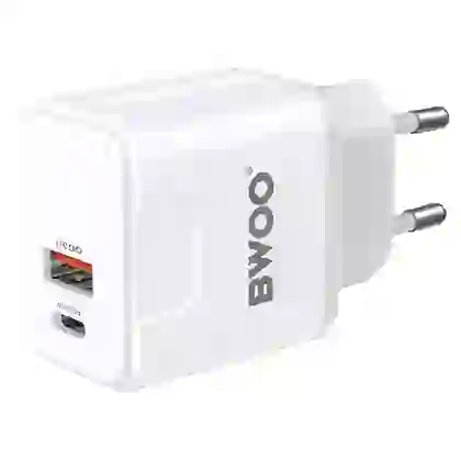 Sạc BWOO 2 cổng USB-A kèm cáp Type-C US CDA64VC 2