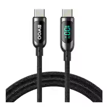 Cáp sạc nhanh BWOO Type-C to Type-C PD 100W X275 dài 1.2M 3