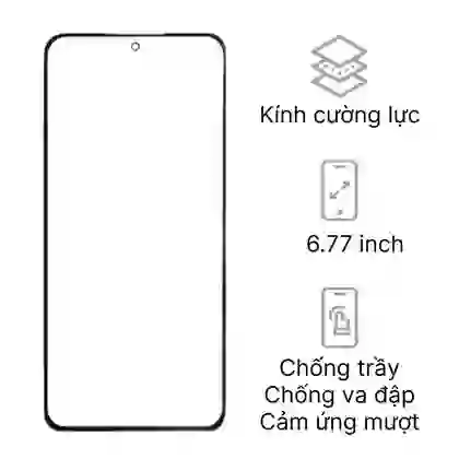 Thay ép kính Honor X7c 1