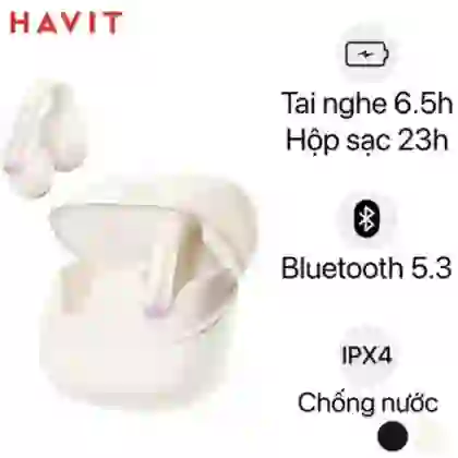 Tai nghe Bluetooth thể thao Havit Openbuds 1 - Vàng