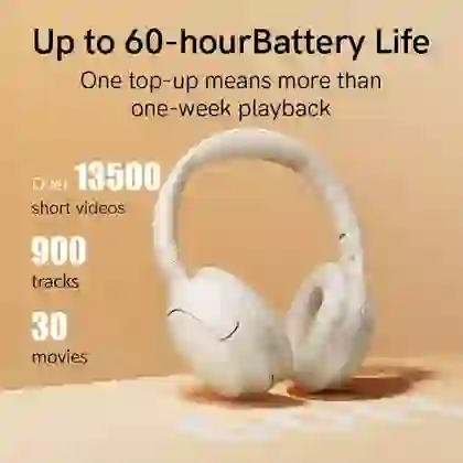 Tai nghe Bluetooth chụp tai QCY H2 Pro - Trắng