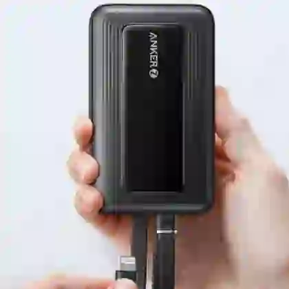 Pin sạc dự phòng Anker Zolo 10000mAh 30W 1a1c Tích Hợp Cáp C, L A1680 5
