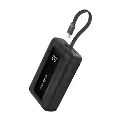 Pin sạc dự phòng Anker Zolo 10000mAh 30W 1a1c Tích Hợp Cáp C, L A1680 3