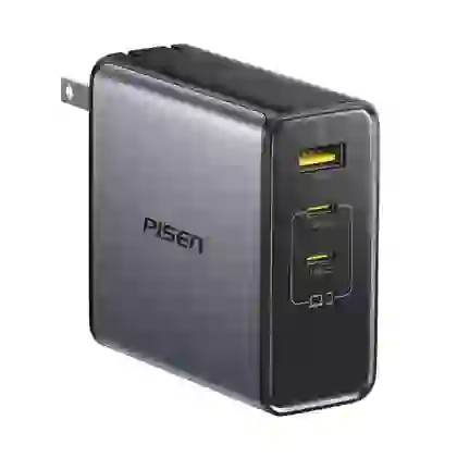 Sạc Pisen Bolt Pro 140W 2C1A Gan Fast kèm cáp Type-C to Type-C 5