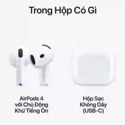 Tai nghe Bluetooth Apple Airpods 4 2024 chống ồn chủ động (MXP93) - Cũ đẹp 4